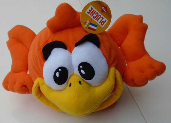 KNUFFEL GELUK VOGELTJE ORANJE NIEUW