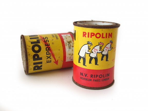 oude Ripolin verfblikjes