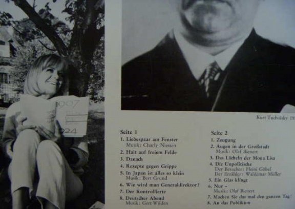 Knef Hildegard - Spricht und singt Tucholsky LP 1964 - Afbeelding 3