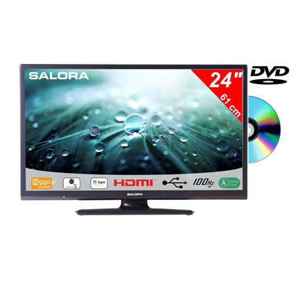 Salora 24 Inch LED 9109 DVB C/T2/S2 + DVD 12V