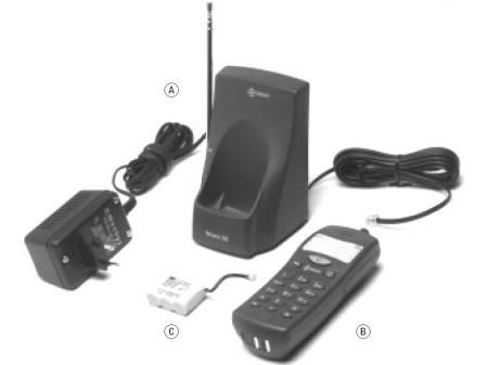Zwarte draadloze KPN telefoon Miami 50 NIEUW - nr. 1