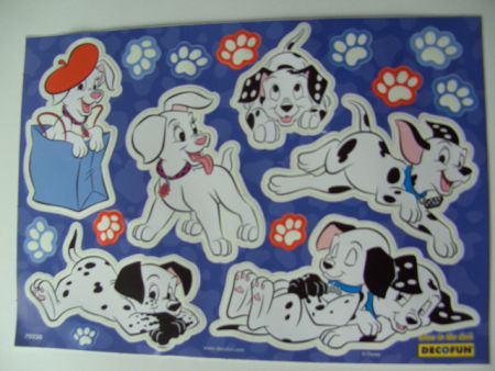 STIKKERVELLEN DALMATIERS GLOW IN THE DARK 20 STUKS TRAKTATIE TIP