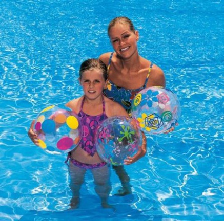 STRANDBAL 41 CM 3 ASS. KLEUREN DECORS NIEUW