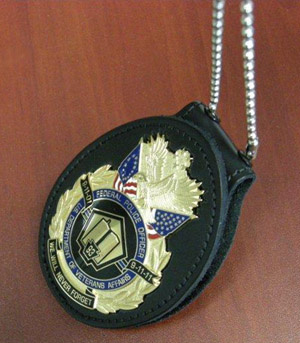 Leather Badge Holder Wallet, Neck Chain Badge Holder Wallet, Belt Clip Badge Holder - nr. 1