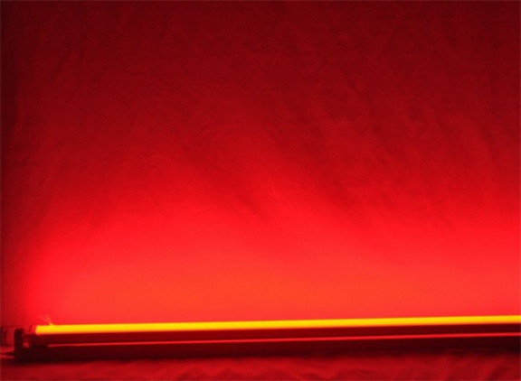 TL LED buis met armatuur Rood 120 cm 18 Watt
