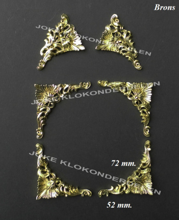 === 4 Klok hoeken+ 2 ornamenten = 40073