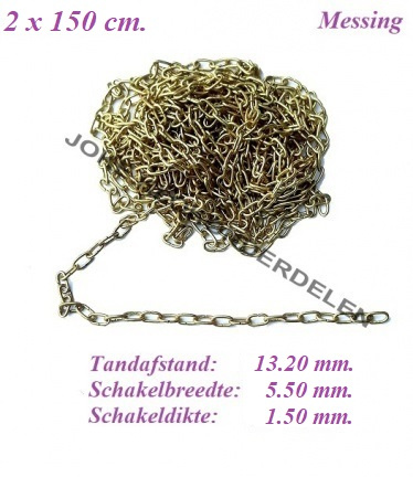 === 2 Klok ketting = gebruikt === 41336