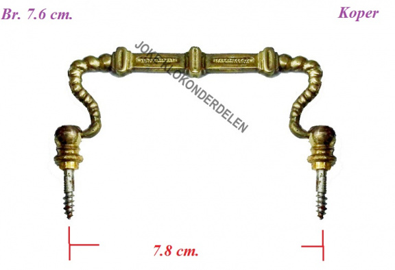 = Klok handgreep = Carriage klok = gebruikt =36279