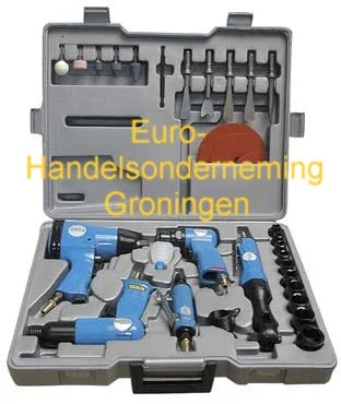 Druklucht-gereedschapen, slagmoersleutels, slijpmachines, kitspuiten vetspuiten ,takker zagen ook se