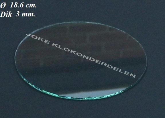 === Vlak glas = ± 18.6 cm. = gebruikt === 41377