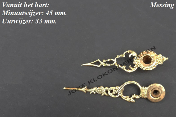 === Wijzers Franse pendule = oud === 41374