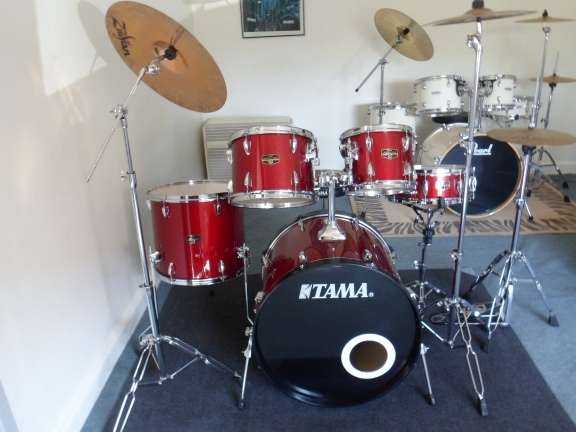 top occasie TAMA Imperialstar 5-delig,simbalen, kruk, kompleet - Afbeelding 3