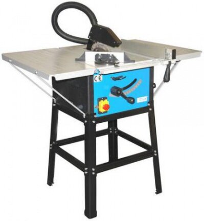 Circelzafelzaag + verbreders 230 V, 1500W HM zaagblad 250x30 24 tanden en onderstel