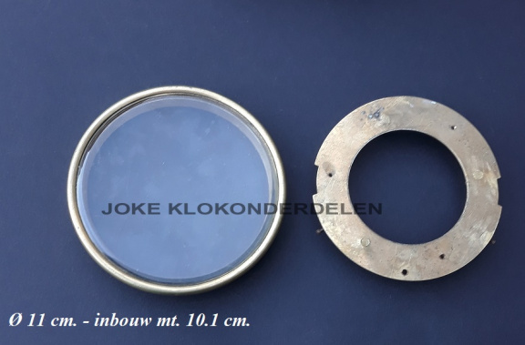 Franse pendule deur = gesl vlak glas = 41380