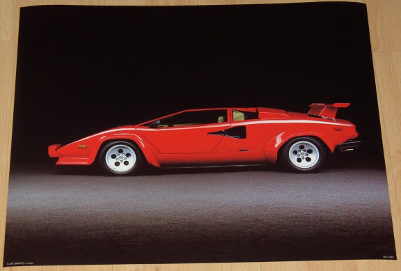 AUTO SPORTWAGEN ROOD 1 POSTER NIEUW - nr. 1