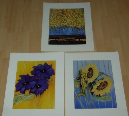 BLOEMEN BOMEN 3 POSTERS NIEUW