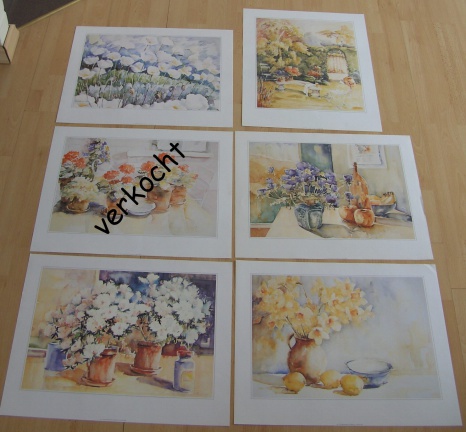 BLOEMEN CREATIES 5 POSTERS NIEUW
