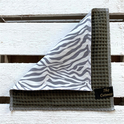 Knuffeldoekje Green Zebra