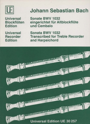 J.S. Bach Sonate BWV 1032 Treble Recorder and Harpsichord - nr. 1