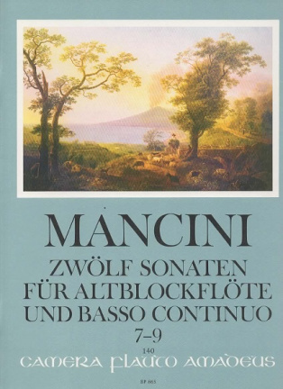 Mancini Sonaten 7-9 Altblockflote und Basso Continuo - nr. 1