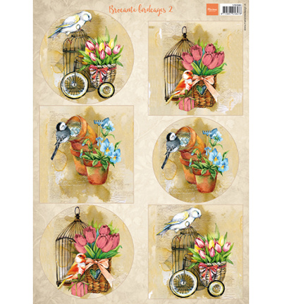 Marianne Design, Knipvel, nr. VK9586, birds & birdcages nr. 2 - nr. 1