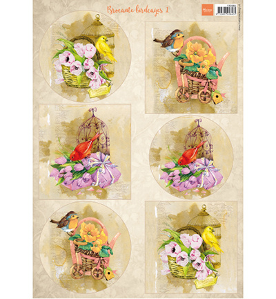Marianne Design, Knipvel nr. VK9585, Birds & Birdcages nr. 1 - nr. 1
