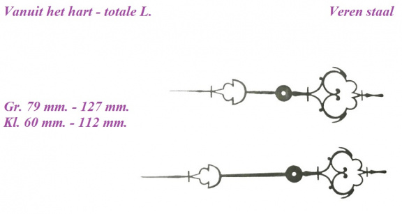 === Wijzers = Gewicht regulateur = nieuw === 34074