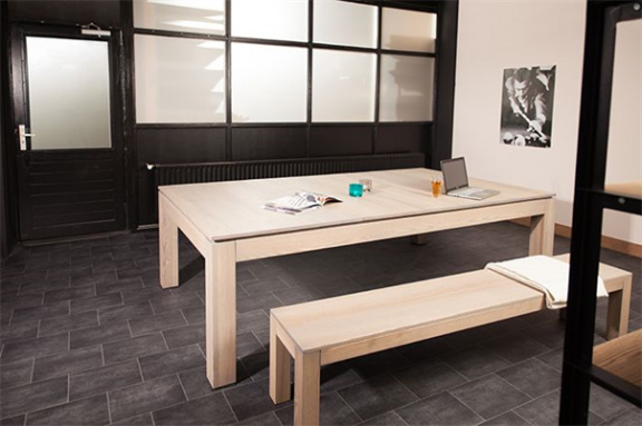 Banken voor Amsterdam pooltafel 8ft Cement - Afbeelding 4