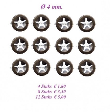 === Borgring = 4 mm. = nieuw === 36879