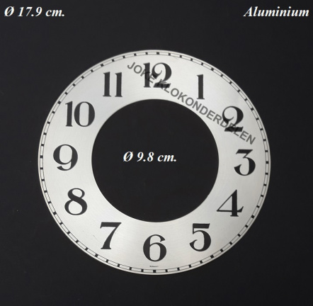 === Wijzerplaat = aluminium = gebruikt = 41458