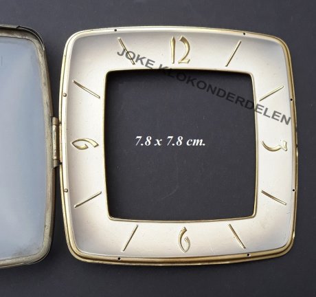Pendule deur / wijzerplaat = bol glas = 41457 - Afbeelding 2