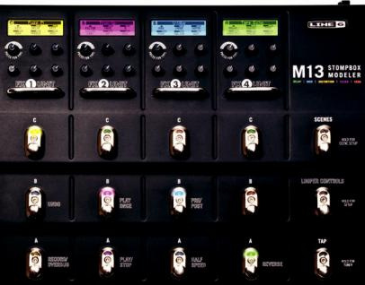 line 6 m13 gitaar multi stompbox apparaat + expressie pedaal - Afbeelding 3