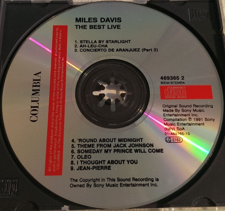 CD Miles Davis - The best live - Afbeelding 2