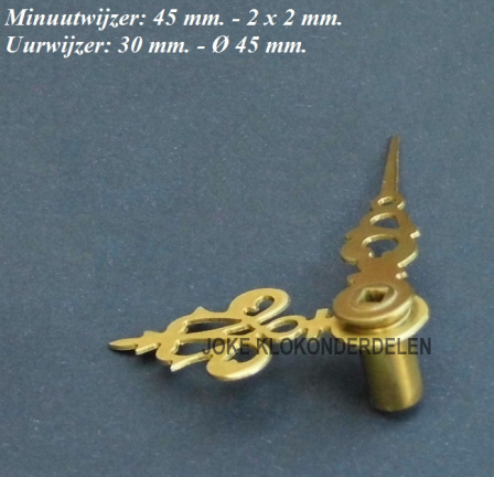 = Franse pendule wijzers = maat zie foto 2 = 34097 - Afbeelding 2