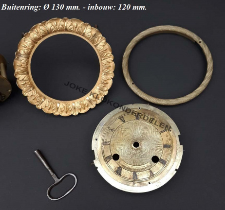 Touwtjes uurwerk = Franse pendule = 41511 - Afbeelding 6