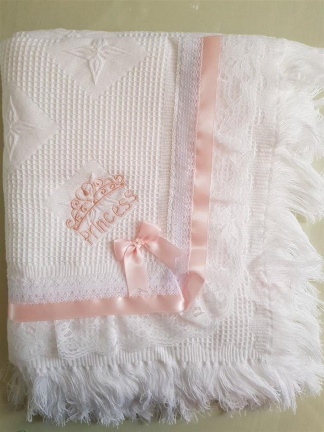 witte Maxi cosi voetenzak buggy kinderwagen doop broderie - Afbeelding 6