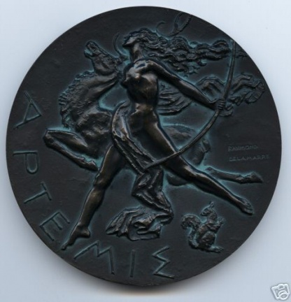 www.numista.de promotion / Medaillon Penningen Munten iNumis TeFaF Artemis Goldmedal Penning VPK - nr. 1