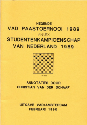 Negende VAD Paastoernooi 1989 - nr. 1