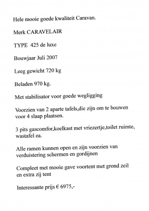 Als nieuw Caravelair 425 de luxe uit 2007 - Afbeelding 6
