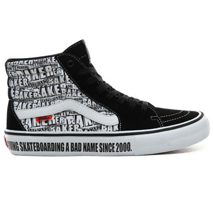 Vans x Baker Skateboards Sk8-Hi Pro Zwart Wit Schoenmaat EU : 40 - nr. 1