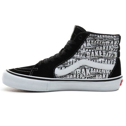 Vans x Baker Skateboards Sk8-Hi Pro Zwart Wit Schoenmaat EU : 40 - Afbeelding 2
