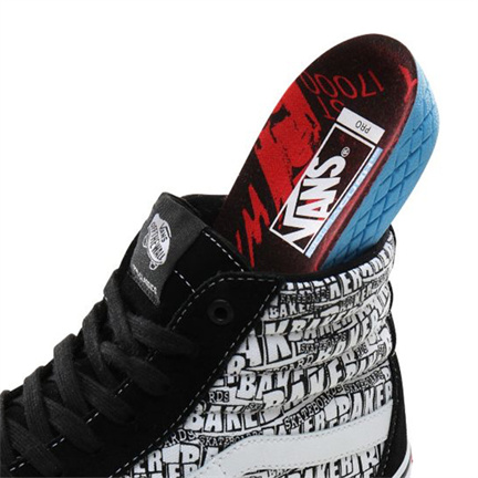 Vans x Baker Skateboards Sk8-Hi Pro Zwart Wit Schoenmaat EU : 40 - Afbeelding 5