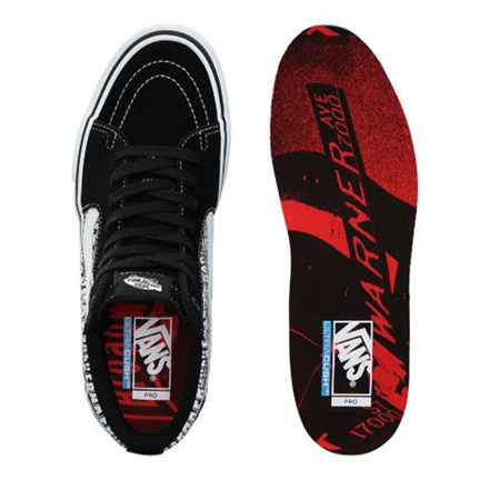 Vans x Baker Skateboards Sk8-Hi Pro Zwart Wit Schoenmaat EU : 40 - Afbeelding 6