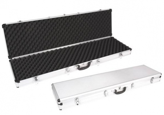 Lange aluminium koffer met foam - nr. 1