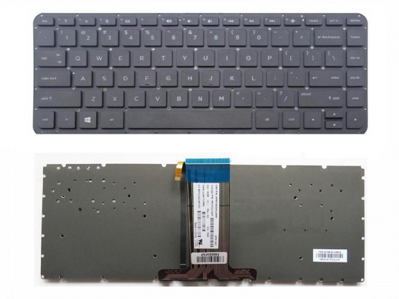 HP ProBook 13-AB 14-AB 14-A series toetsenbord zwart geen licht - nr. 1