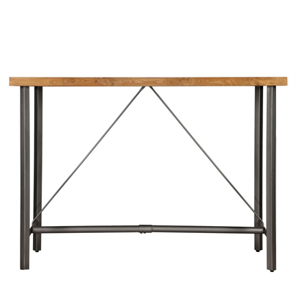 Barset massief gerecycled teakhout 7-delig