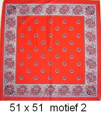 Nieuwe Boeren Zakdoek 51x51 - nr. 1