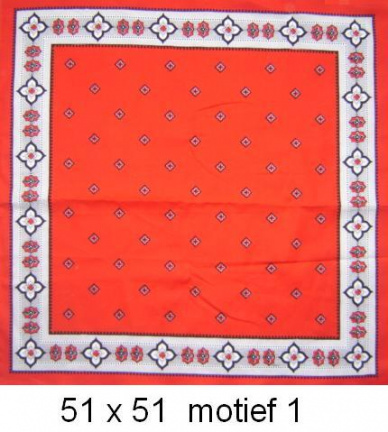 Nieuwe Boeren Zakdoek 51x51 - nr. 1