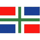 Groningen gevelvlag 100 x 150 cm - nr. 1