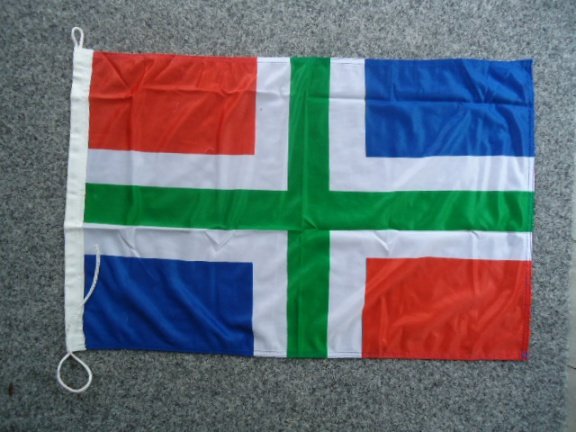 Groningen BOOT vlag 30 x 45 cm - Afbeelding 2